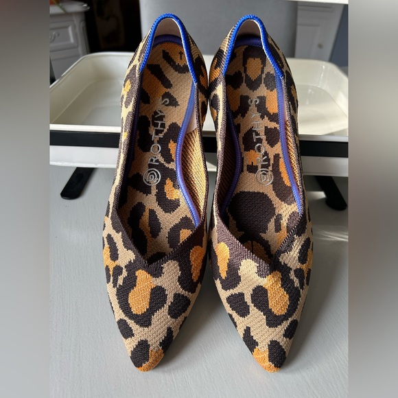 Rothy's Shoes Rothys The Point Big Cat Flats In Leopard Print